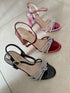 Ankle Strap Shiny Heels